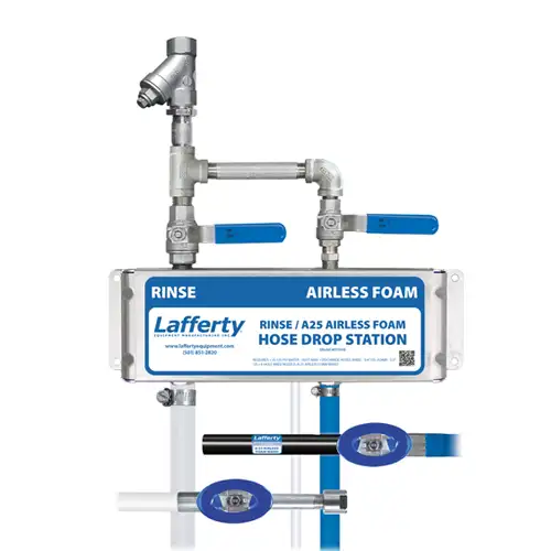 Rinse_A-25 Airless Foam Hose Drop Station